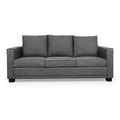 Sofa 3 Seater Charcoal Wood 3 Seat