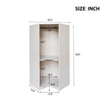 Polygon Corner Wardrobe, Natural Natural Particle Board