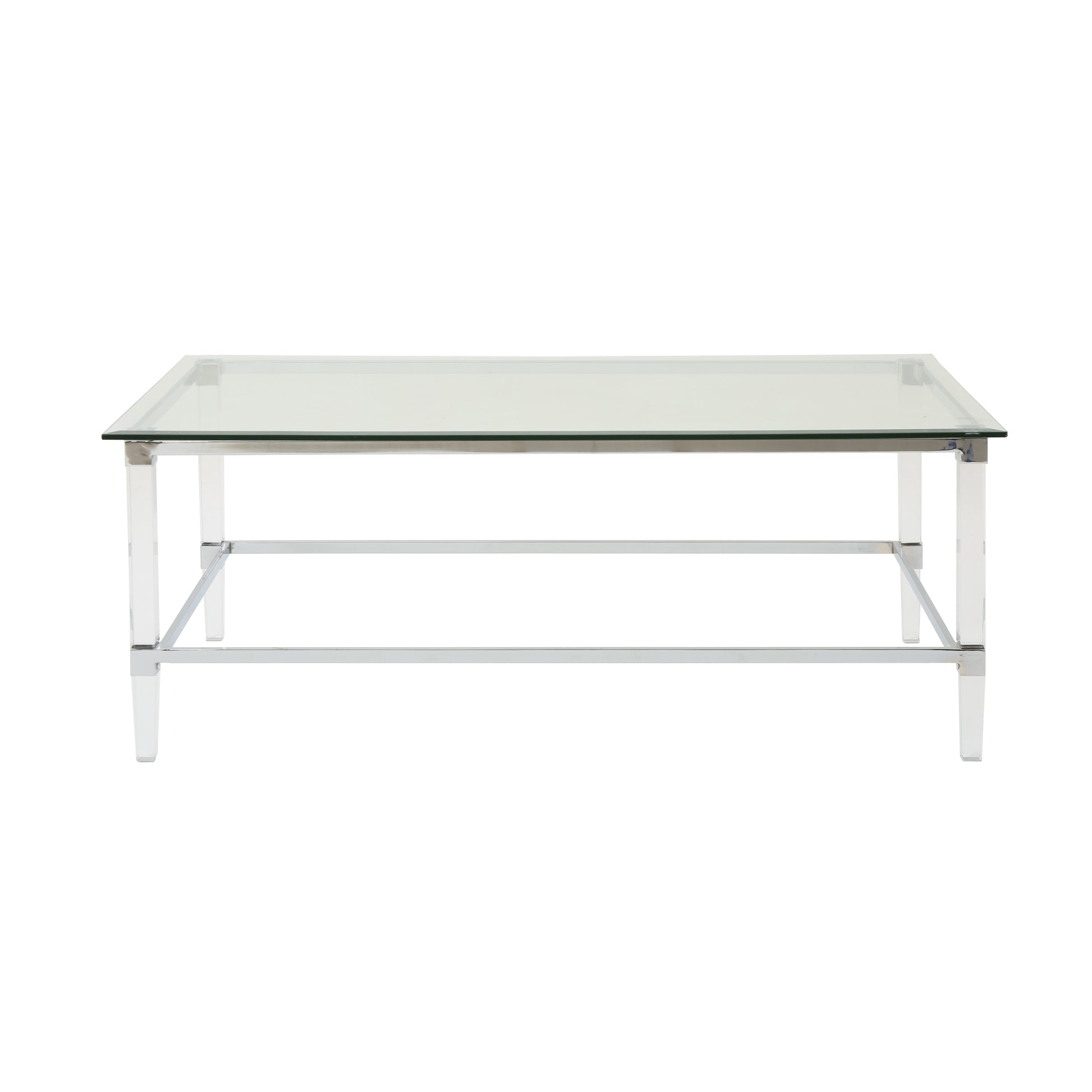 Rectangle Coffee Table Clear Glass