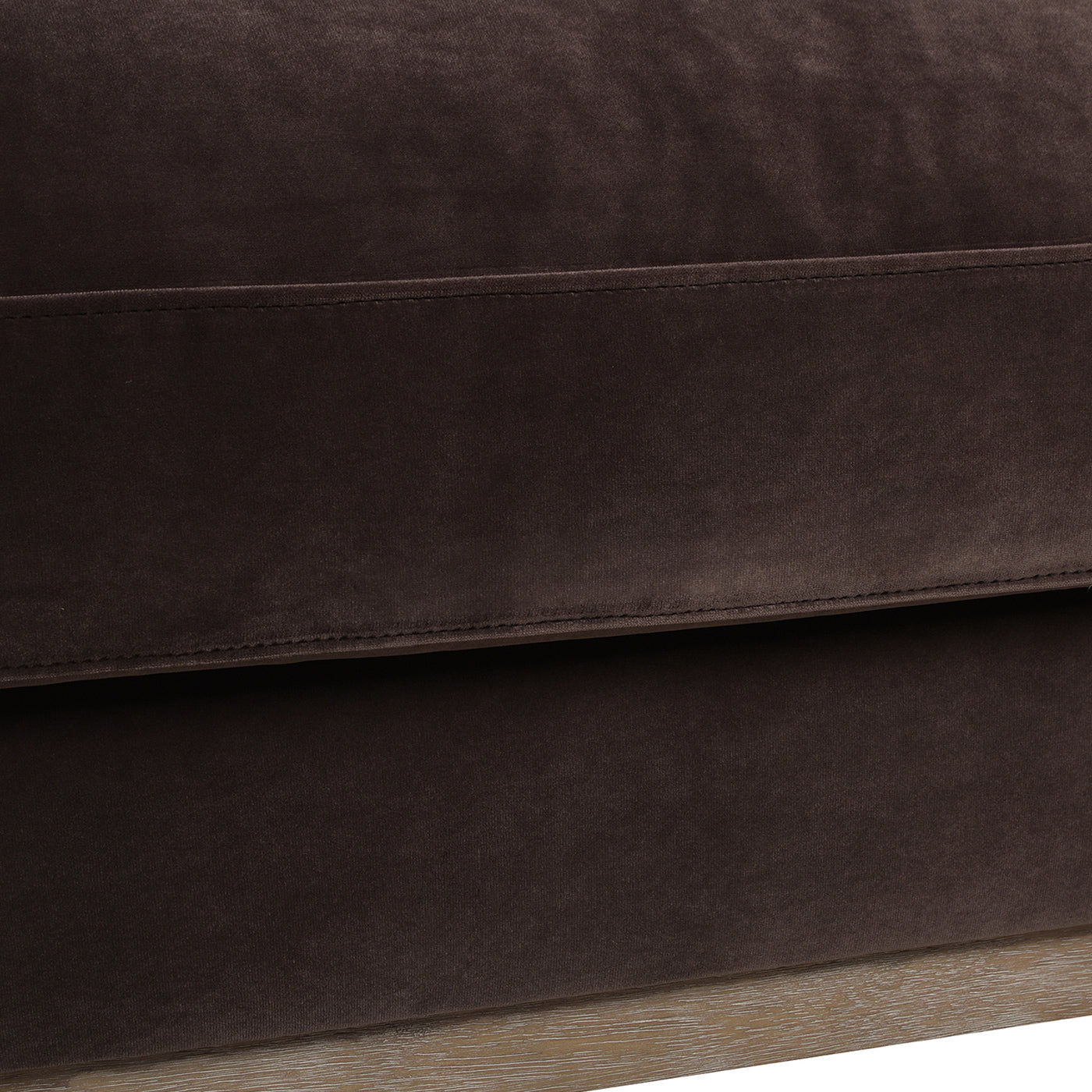 Knox 84" Modern Farmhouse Sofa, Deep Brown Performance Velvet Brown Wood Foam Velvet 3 Seat