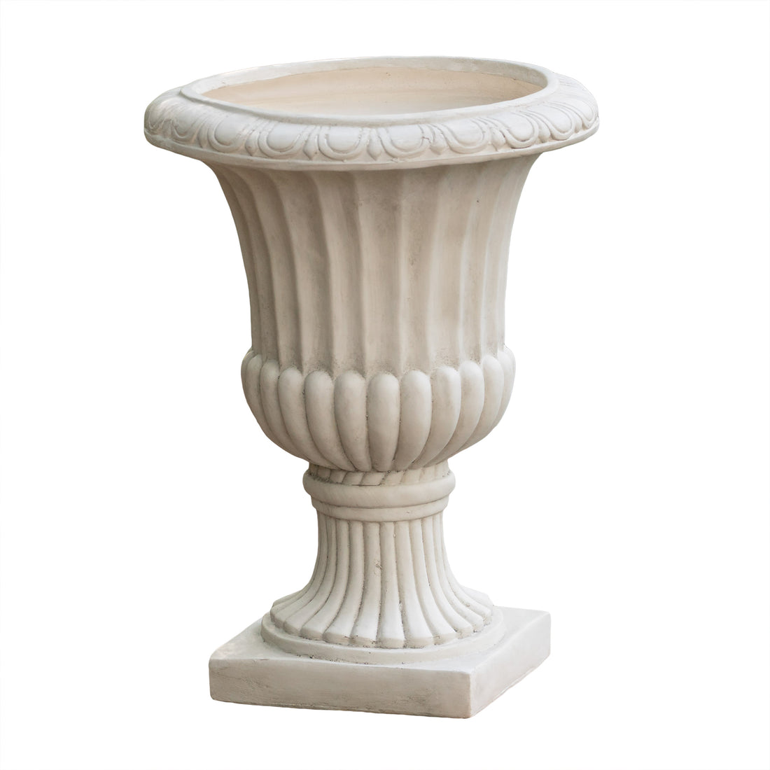 Italian Urn Antique White Magnesium Oxide