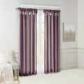 Twist Tab Lined Window Curtain Panel Only 1 Pc Panel Purple Polyester