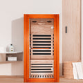 Infrared Sauna Room Single Room Natural Metal & Wood Solid Wood