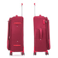 Four Piece Fabric Luggage Set, Suitcase For Travel, School And Business Trip 20 24 28 32In Wine Red Fabric