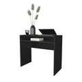 Black Desk With Storage Black Office Melamine