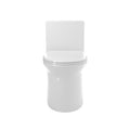 1.1 1.6 Gpf Elongated Comfort Height Super Quite Flushing Floor Mounted One Piece Toilet, Cupc Certified, Watersense Cetified, Ceramic, White Color, Soft Close Seat White Ceramic