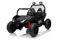 24 Volt Ride On Toys With Remote, Metal Frame Electric Powered Off Road Utv With 2 Xl Seater, 4X200W 5Mph Max, 4Wd 2Wd Switchable, 3 Speeds, Bluetooth, Storage,Black Black Abs