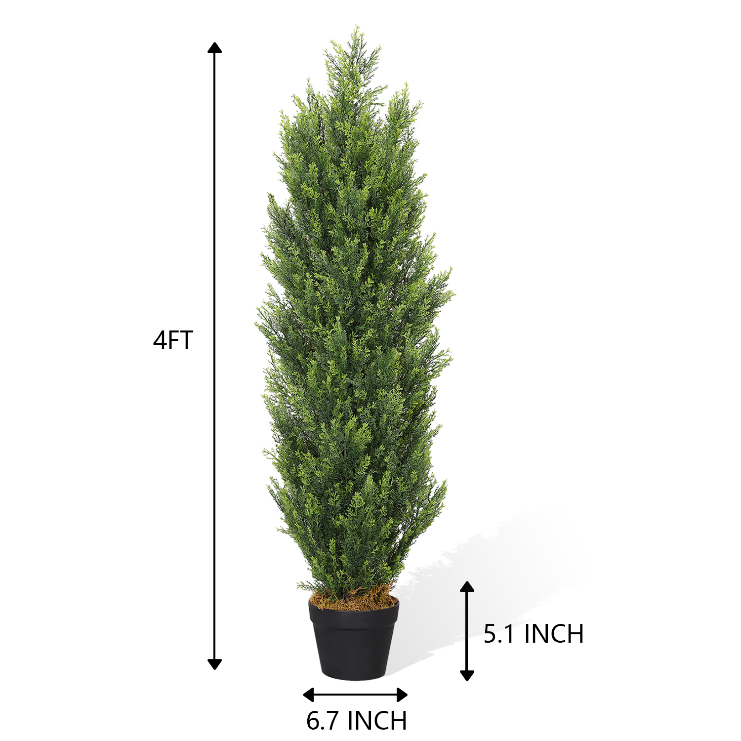 Artificiales For Decor Christmas Like Artificial Cedar Cypress Plants Faux Boxwood Pine Greenery Trees Plantas 2Pcs Set Green Plastic