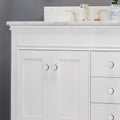 60'' Bathroom Vanity Cabinet Only, 4 Doors, 3 Drawers, White White Plywood