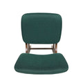 Rubberwood Upholstered Barstool With Fabric Seats Set Of 2 , Dark Green, And Walnut Finish Frame Rubberwood Dark Green,Walnut Light Brown Dining Room Foam Wipe Clean Square Bar Stools Rubberwood Set