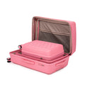 Pp Luggage Sets 3 Piece 20 24 28 , Expandable Carry On Luggage With Tsa Lock Airline Approved, Pp Materials Hard Shell And Lightweight Suitcase With Spinner Wheels Pink Pink Polypropylene