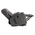 Power Lift Recliner Chair Recliners For Elderly With Heat And Massage Recliner Chair For Living Room With Infinite Position And Side Pocket,Usb Charge Port Grey Grey Power Push Button Soft Heavy Duty Cotton Wood Metal