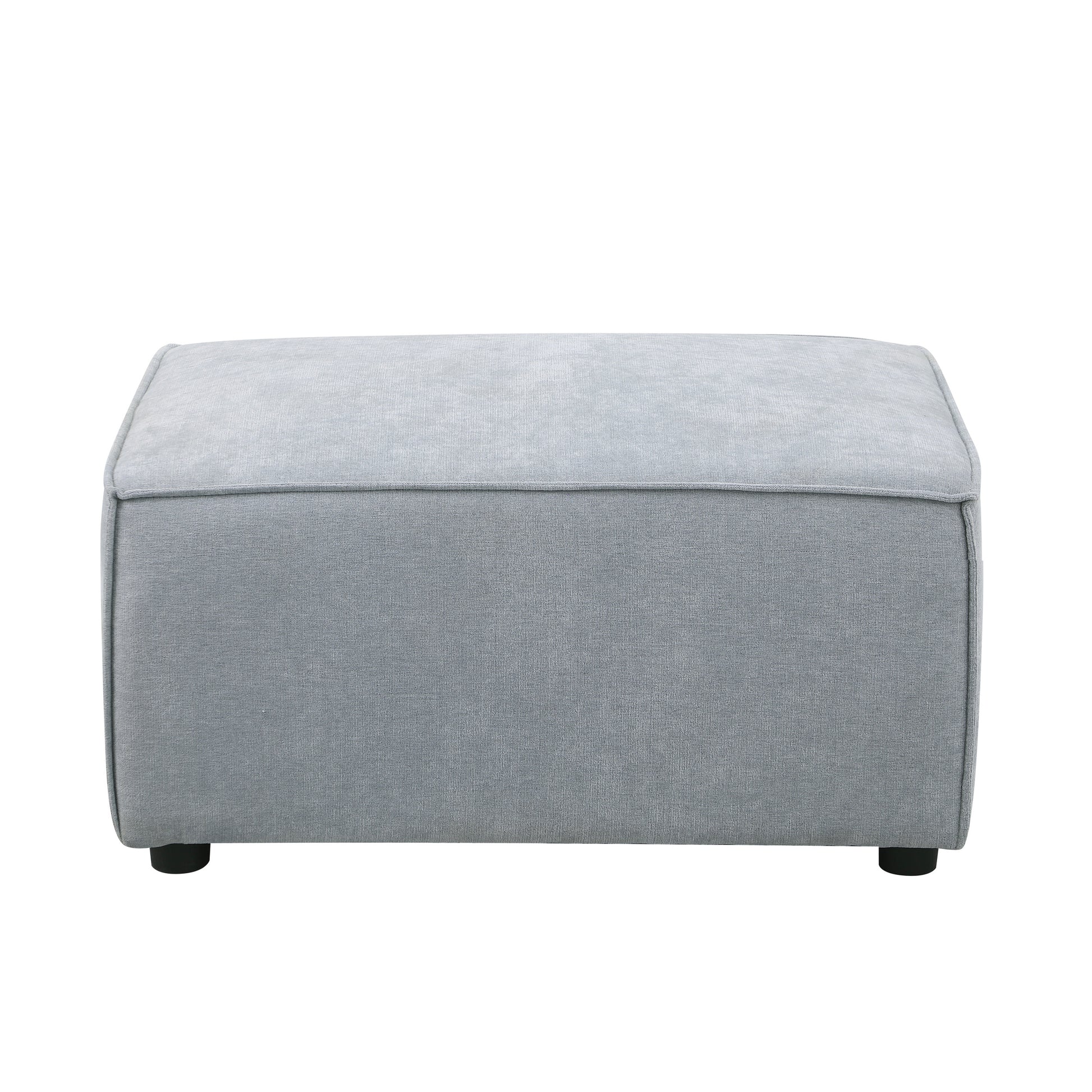 Modular Sofa Grayish Blue Chenille Fabric, Simple And Grand, The Seat And Back Is Very Soft. This Is Also A Knock Down Sofa Grayish Blue Chenille Wood Primary Living Space Medium Soft Cushion Back Medium Duty American Design Eucalyptus Square Arms Carbon