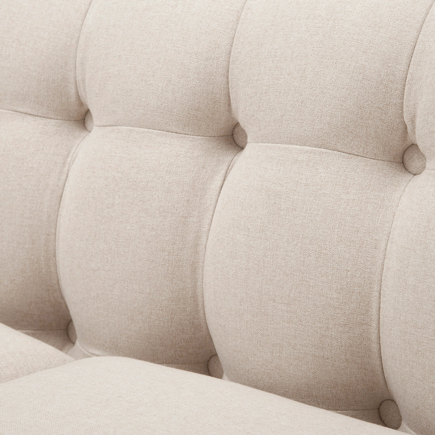 Jack 84" Modern Tuxedo Tufted Sofa, Sky Neutral Beige Polyester Beige Foam Polyester 3 Seat