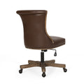 Swivel&Lift Office Chair Brown Neutral Pu