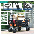 Black & Orange Folding Campers Black Gold Metal
