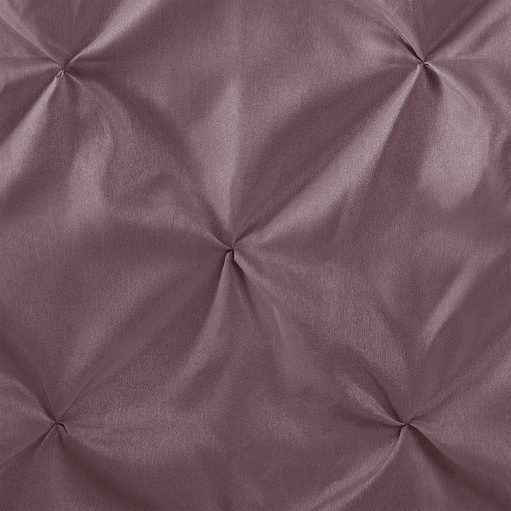 Tufted Semi Sheer Shower Curtain Purple Polyester