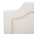 Broxton Headboard Queen Ivory Fabric