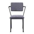 Grey Open Back Upholstered Office Chair Solid Grey Office Foam Rectangular Modern Office Chairs Solid Back Fabric Metal