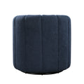 Modern Contemporary Swivel Chair With Ottoman Blue Boucle Fabric Upholstery Solid Wood Living Room Furniture Blue Primary Living Space Contemporary,Modern Plywood,Solid Wood