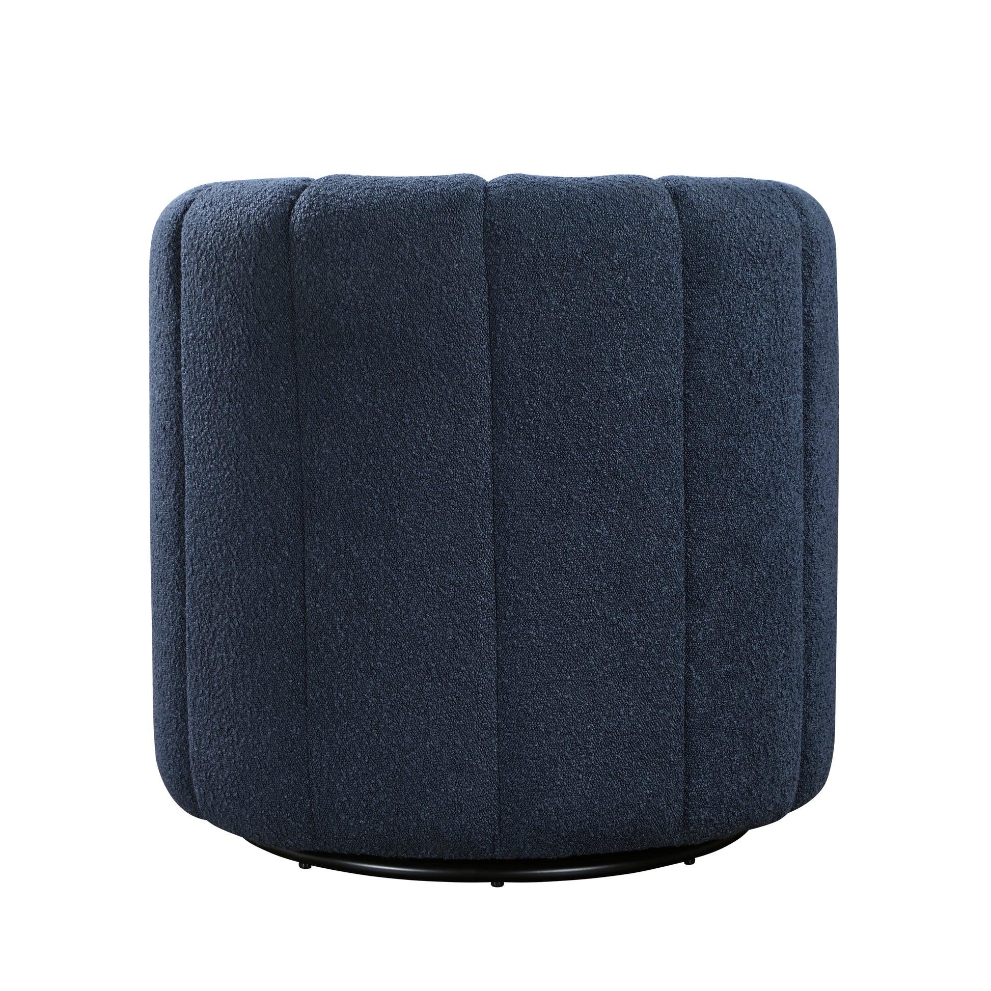 Modern Contemporary Swivel Chair With Ottoman Blue Boucle Fabric Upholstery Solid Wood Living Room Furniture Blue Primary Living Space Contemporary,Modern Plywood,Solid Wood