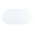 Daveigh Coffee Table, White High Gloss & Gold Finish Lv02464 White Gold Wood Metal