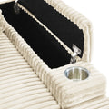 Seat Beige Beige Foam Corduroy 1 Seat