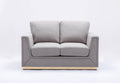 Valin Loveseat, Gray Linen Lv01745 Gray Upholstered