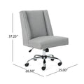 Office Chair Grey Fabric