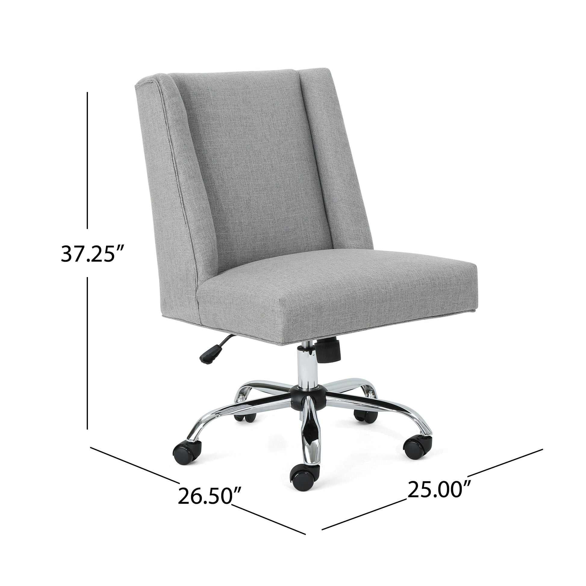 Office Chair Grey Fabric