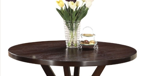 Drake Espresso Finish Dining Table Espresso Synthetic Wood