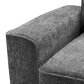 Cozy Duo Grey Loveseat Sofa Grey Solid Wood Mdf 2 Seat