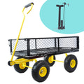 Wagon Cart Garden Cart Trucks Make It Easier To Transport Firewood Black Metal