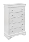 Shaker Crocodile Metallic White Chest White Solid Wood Mdf