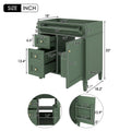 30'' Bathroom Vanity Without Top Sink, Modern Bathroom Storage Cabinet With 2 Drawers And A Tip Out Drawer Not Include Basin Green Bathroom Solid Wood Mdf