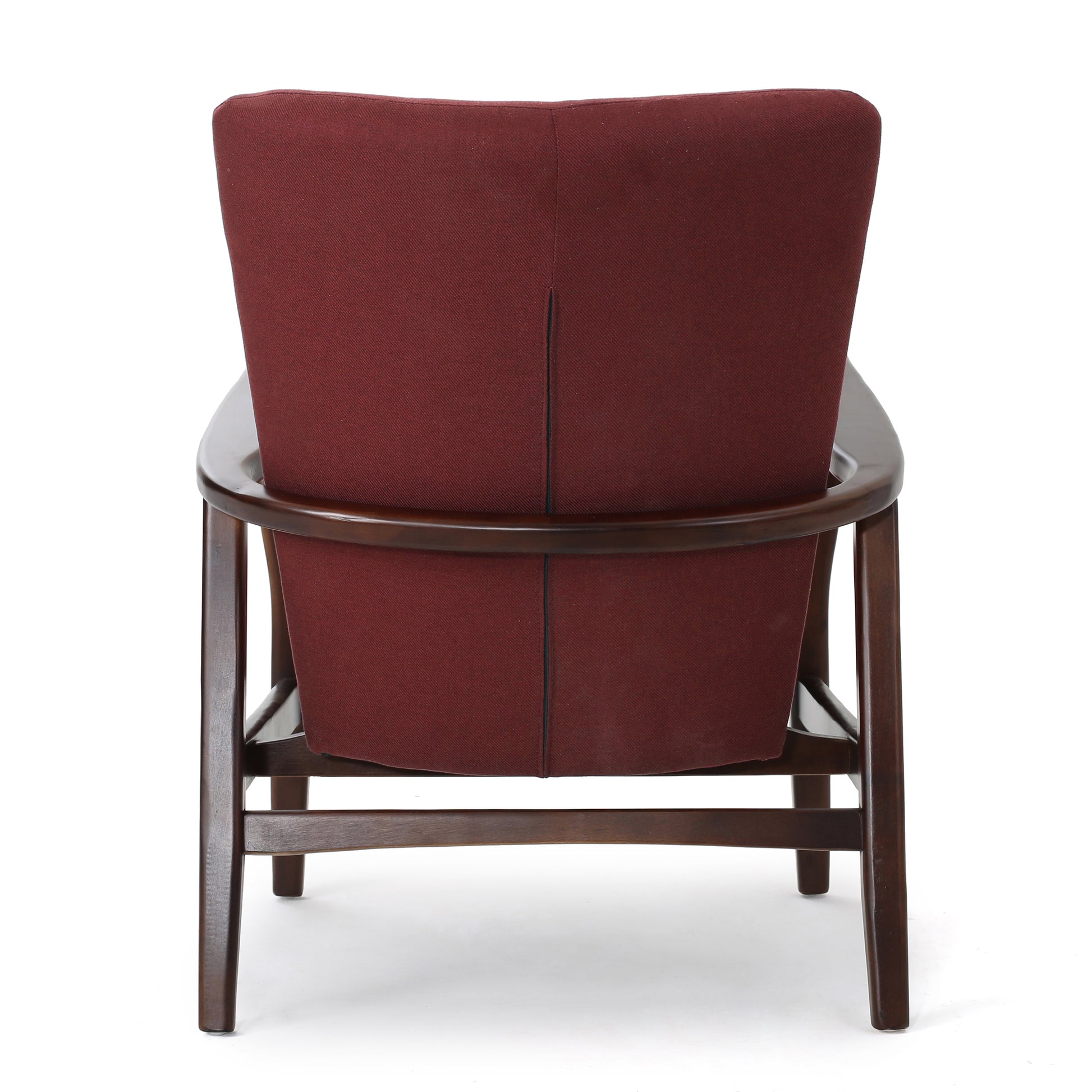 Arm Chair Brick Red Fabric