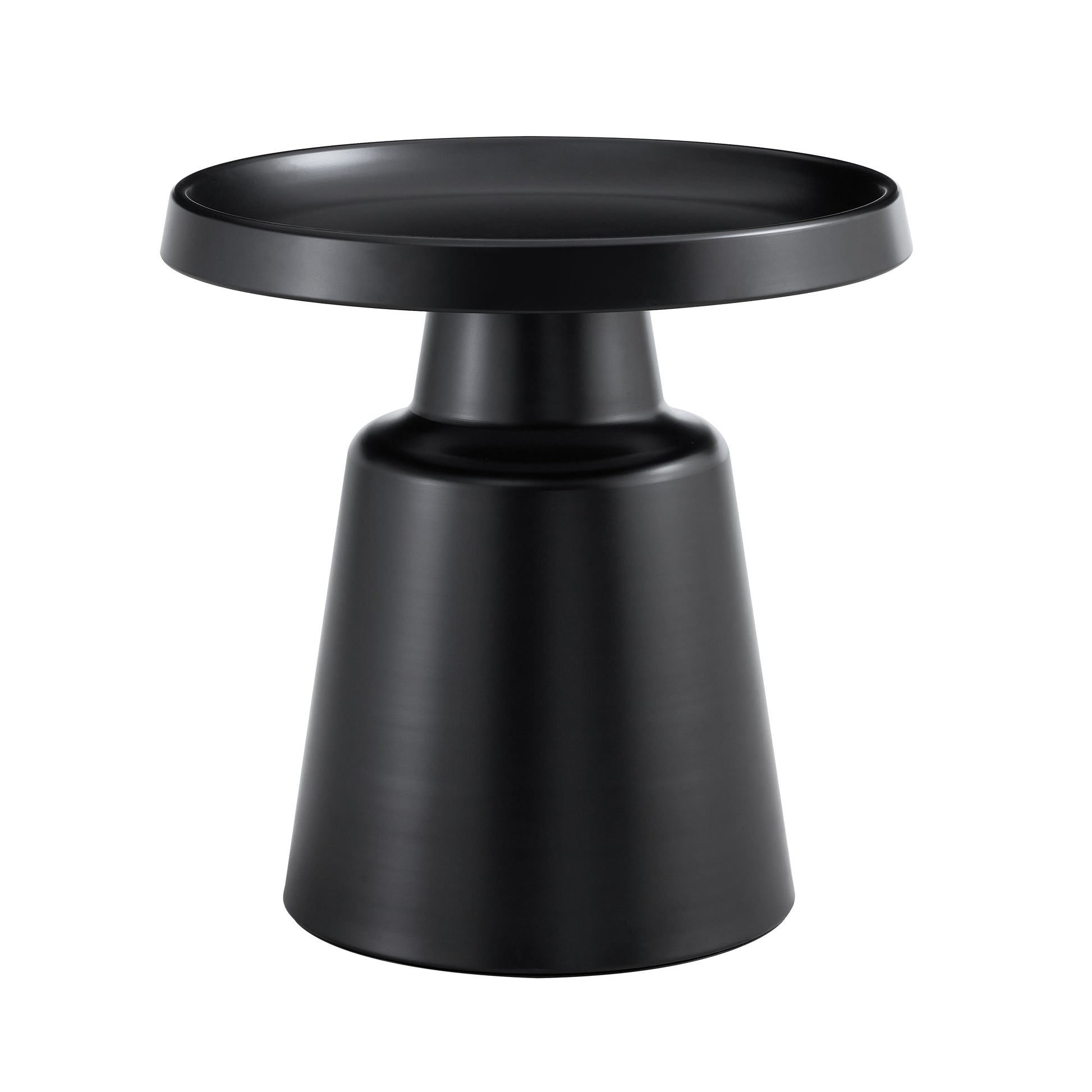 Set Of 2 Round Metal Side Coffee Table Black And White 70Cm And Balck 50 Cm Beige Black Primary Living Space Art Deco,Casual Coffee & End Tables Round Metal
