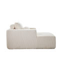 62.5 Inch Corduroy Sponge Sofa Lounge Chair,No Assembly Required,Fluffy Modern Sleeper Chair For Indoor Living Room Bedroom Beige Foam Corduroy 1 Seat