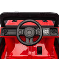 24V Ride On Large Pickup Truck Car For Kids,Ride On 4Wd Toys With Remote Control,Parents Can Assist In Driving,Bluetooth Music Version,Pickup Truck Design With Spacious Storage In The Rear. Red Polypropylene