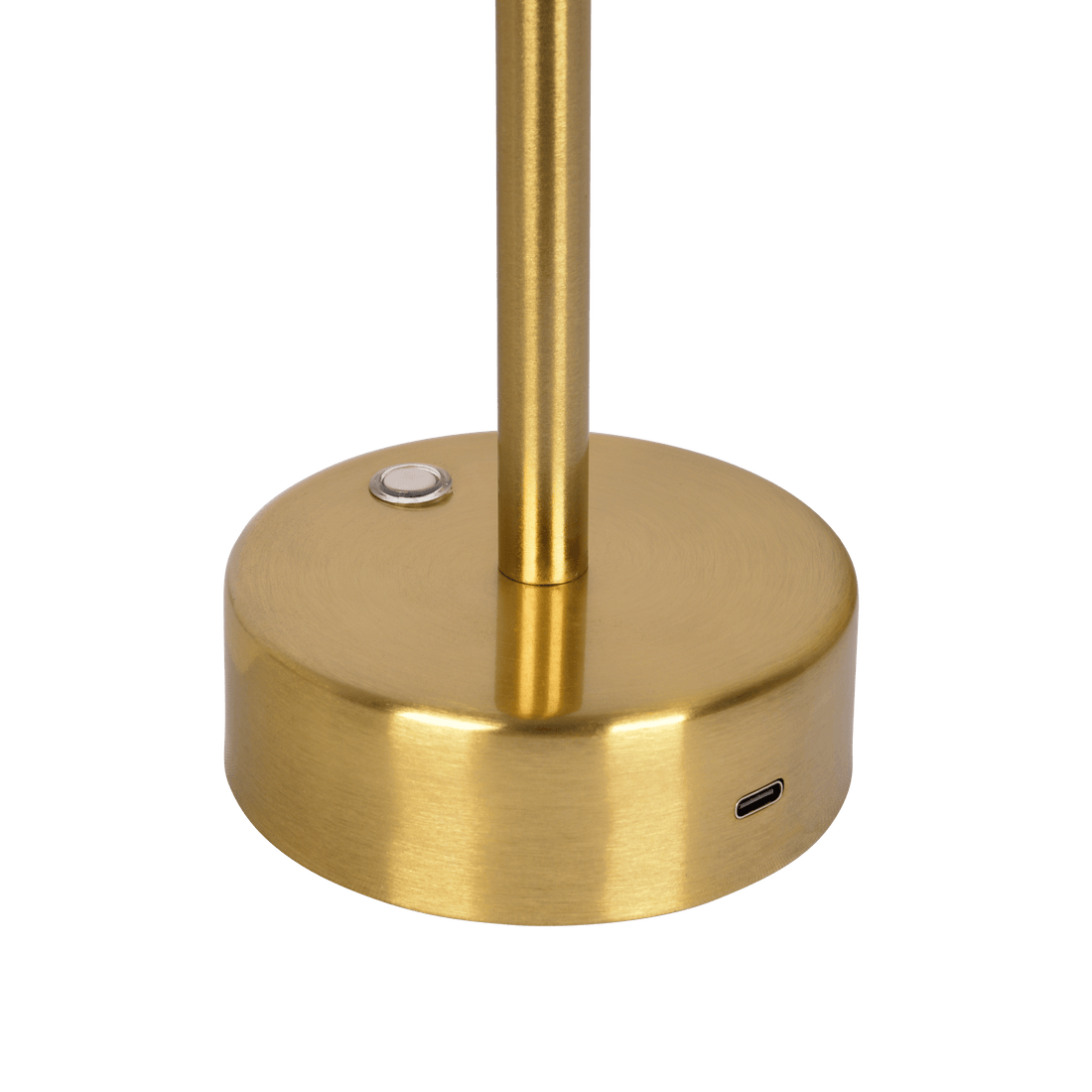 Elegance Rechargeable Led Table Lamp Plated Brass Led Touch Switch Antique Brass,Gold Mid Century Modern Led Brass