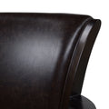 Williams 27In Swivel Counter Height Bar Stool, Vintage Brown Faux Leather Brown Foam Faux Leather