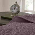 Reversible Quilt Set Purple Full Queen Purple Cotton