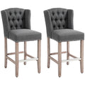 Homcom Counter Height Bar Stools Set Of 2, 27