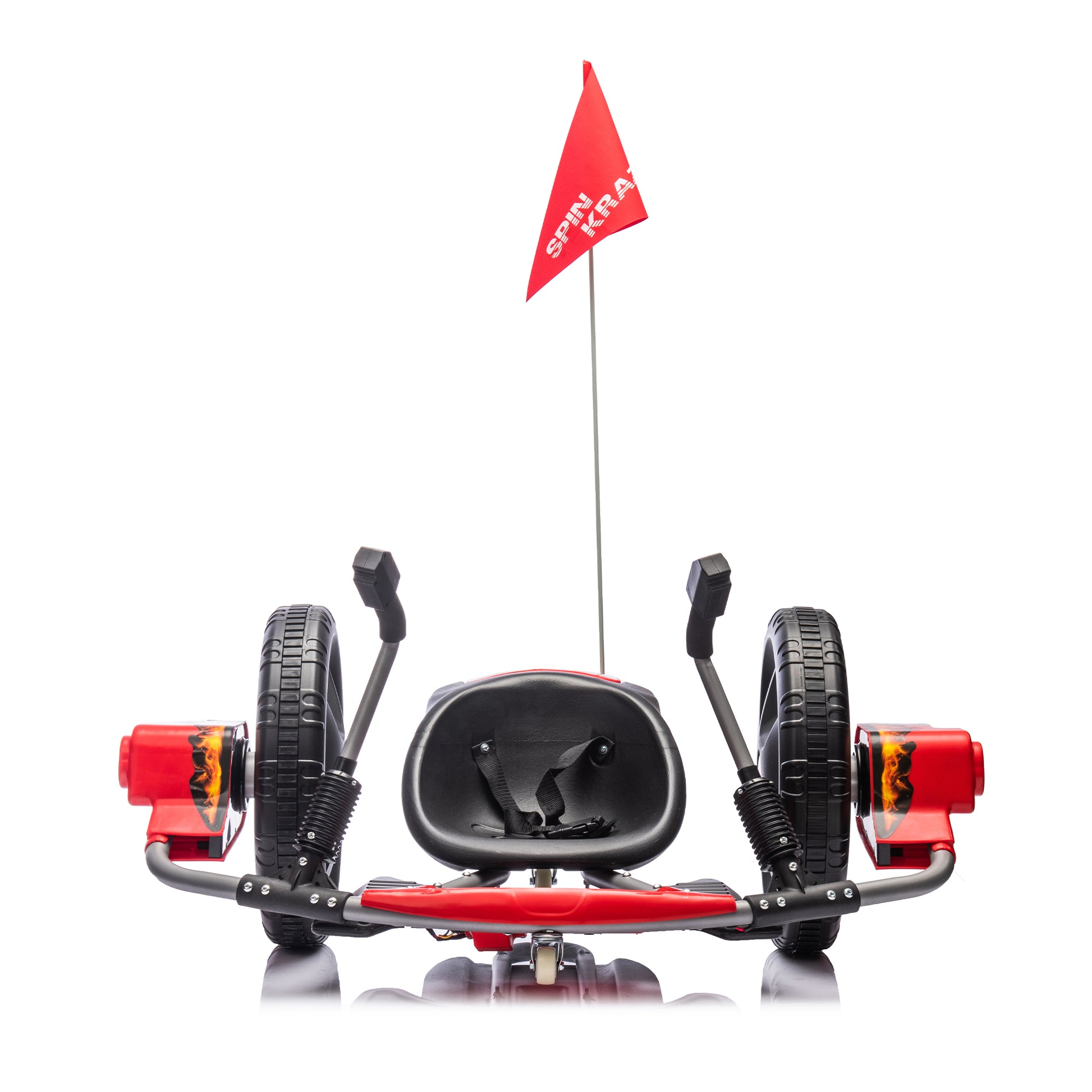 12V Kids Ride On Electric Toy,2Wd,16'' Exaggerated Wheel,Dual Handle Control For 360 Degree Flexible Steering And Rotation,Solid Metal Frame,Provide A Speed Of 4.66 Mph For Kids Aged 6 . Red 50 99 Lbs Polypropylene