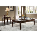 Espresso End Table With Turned Leg Espresso Espresso Primary Living Space Traditional Poplar Rectangular Wood