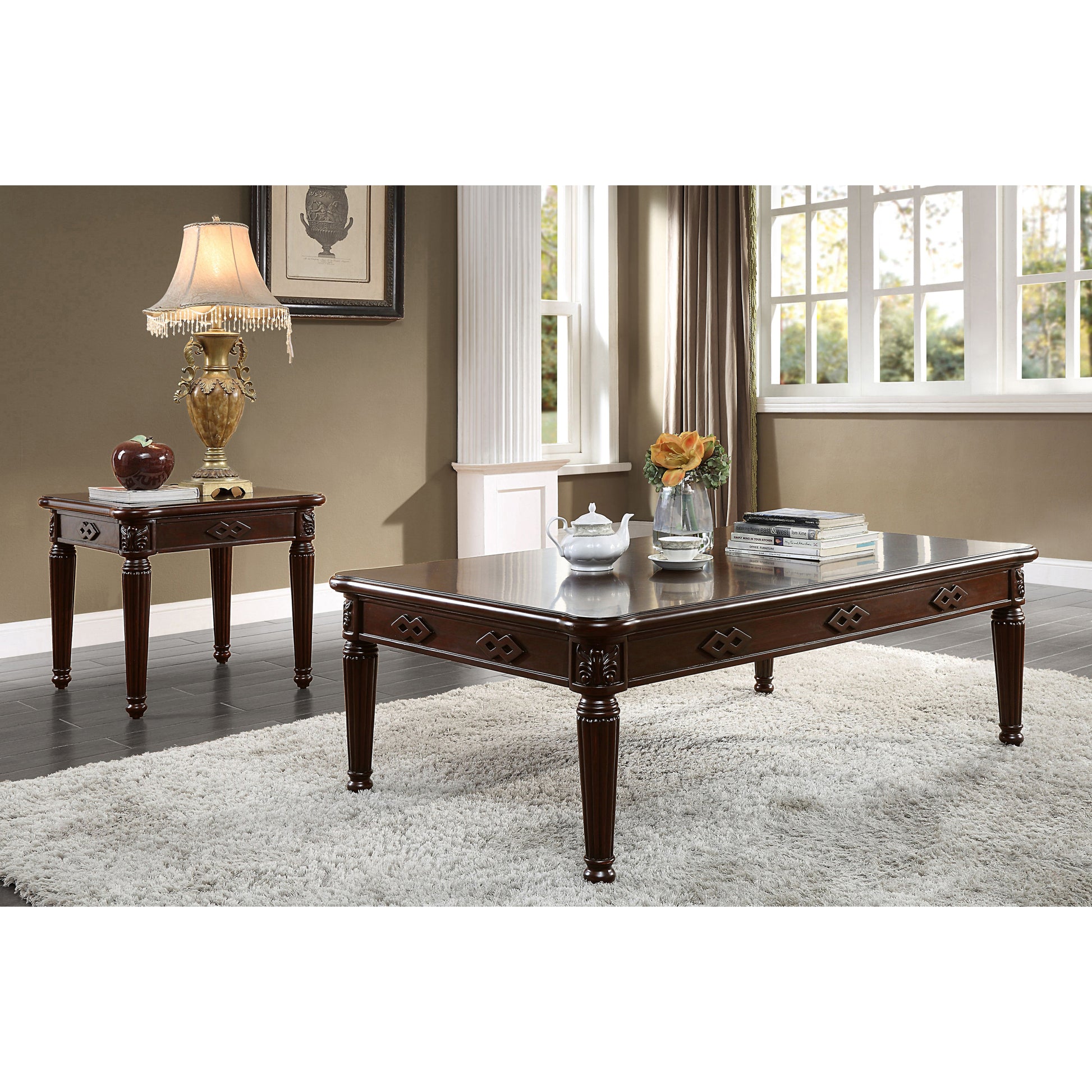 Espresso End Table With Turned Leg Espresso Espresso Primary Living Space Traditional Poplar Rectangular Wood