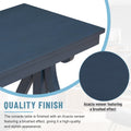 48 Inch Rustic Vintage Console Tablefarmhouse Style Entryway Table With Open Shelf And Sturdy Construction For Entryway And Living Room Navy Navy Distressed Finish Primary Living Space Antique,Rustic,Vintage Open Storage Console Tables Brushed