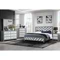 Rush Grey Nightstand Grey Solid Wood Mdf