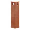 Corner Curio Cabinet With 5 Shelves And Lighting System, Oak E26 Light Bulb Not Included Oak Mdf
