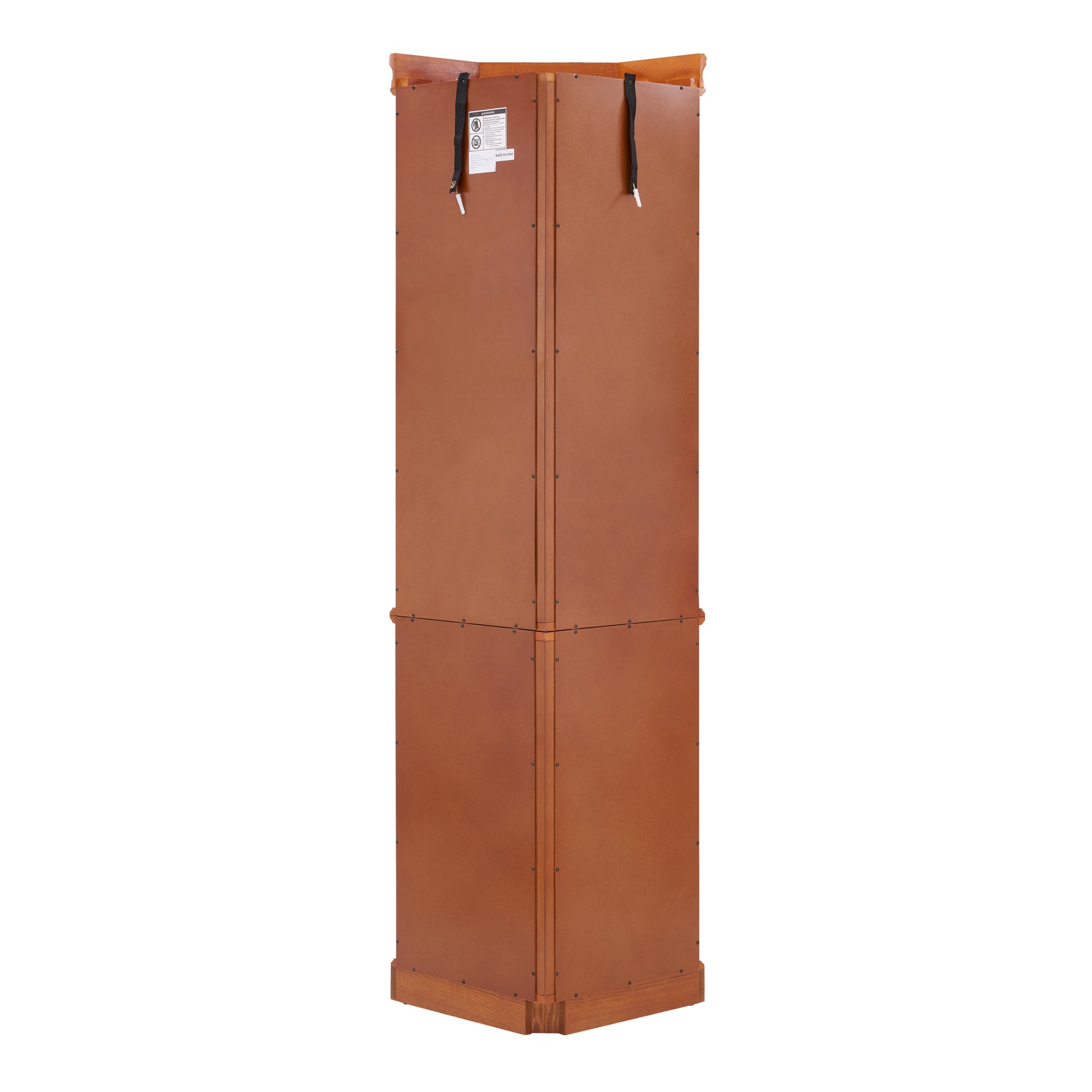 Corner Curio Cabinet With 5 Shelves And Lighting System, Oak E26 Light Bulb Not Included Oak Mdf
